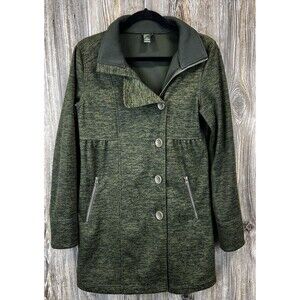 Prana Martina Jacket Coat Women's S Water-Resistant Soft Shell Olive Green